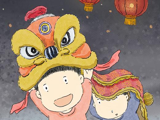 《呆萌小可乐》元宵节快乐手机壁纸
