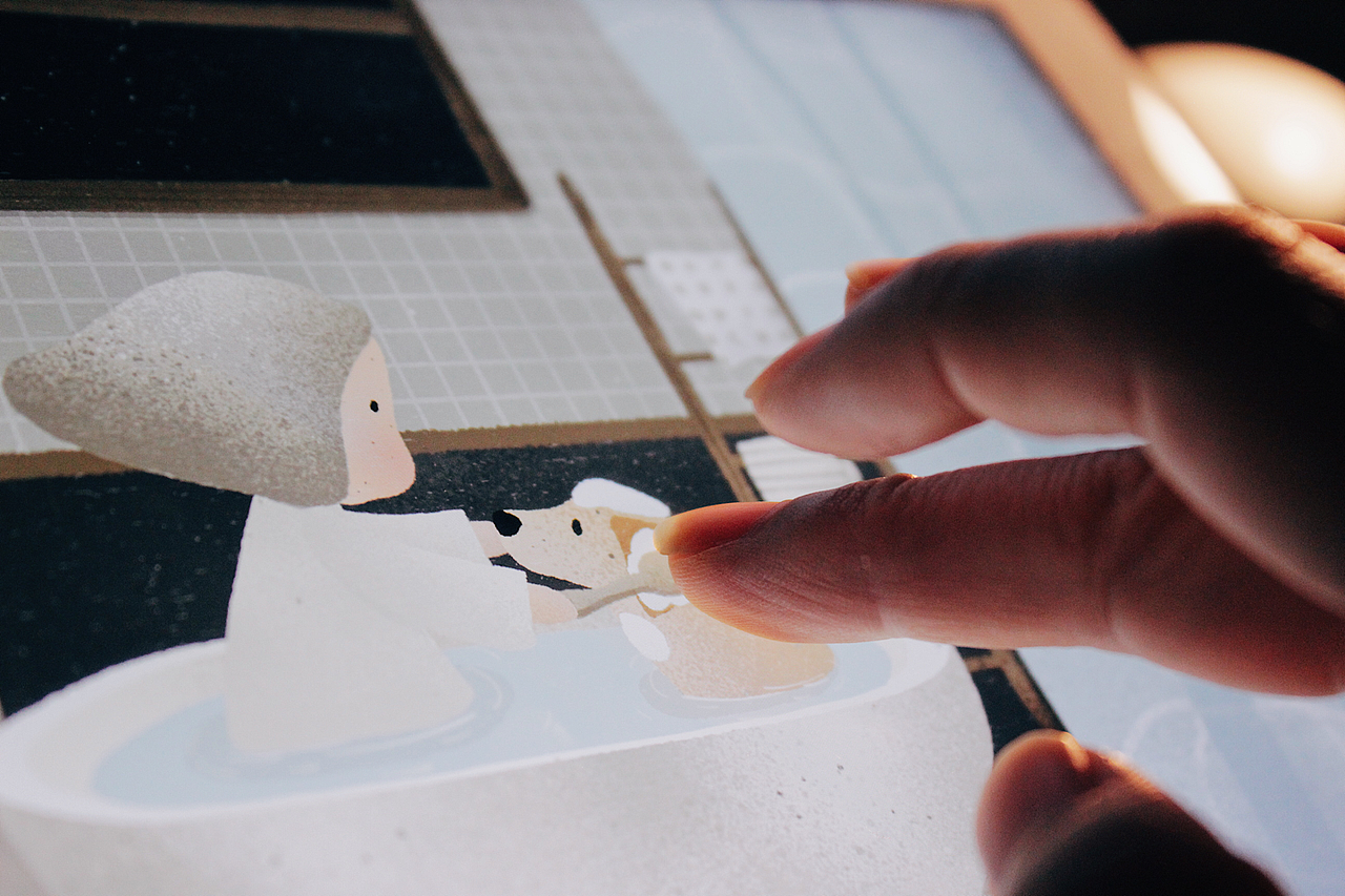 《Hello KenKen》系列插画——洗澡