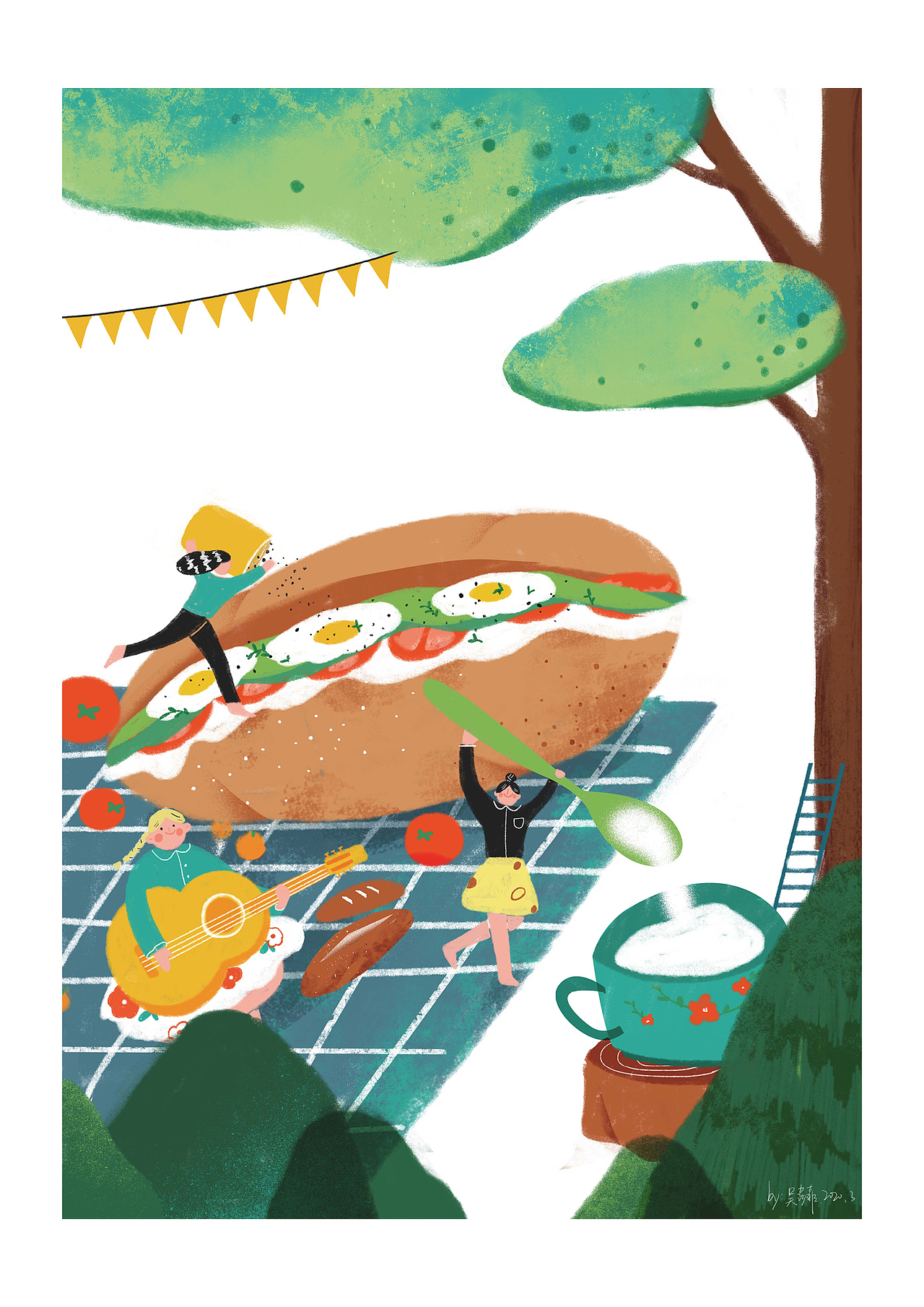 三个小人的异想世界（图ZMjA0Nzc5MTA0） - 创作习作 - 站酷设计师夏梧夏梧原创素材 - 站酷ZCOOL