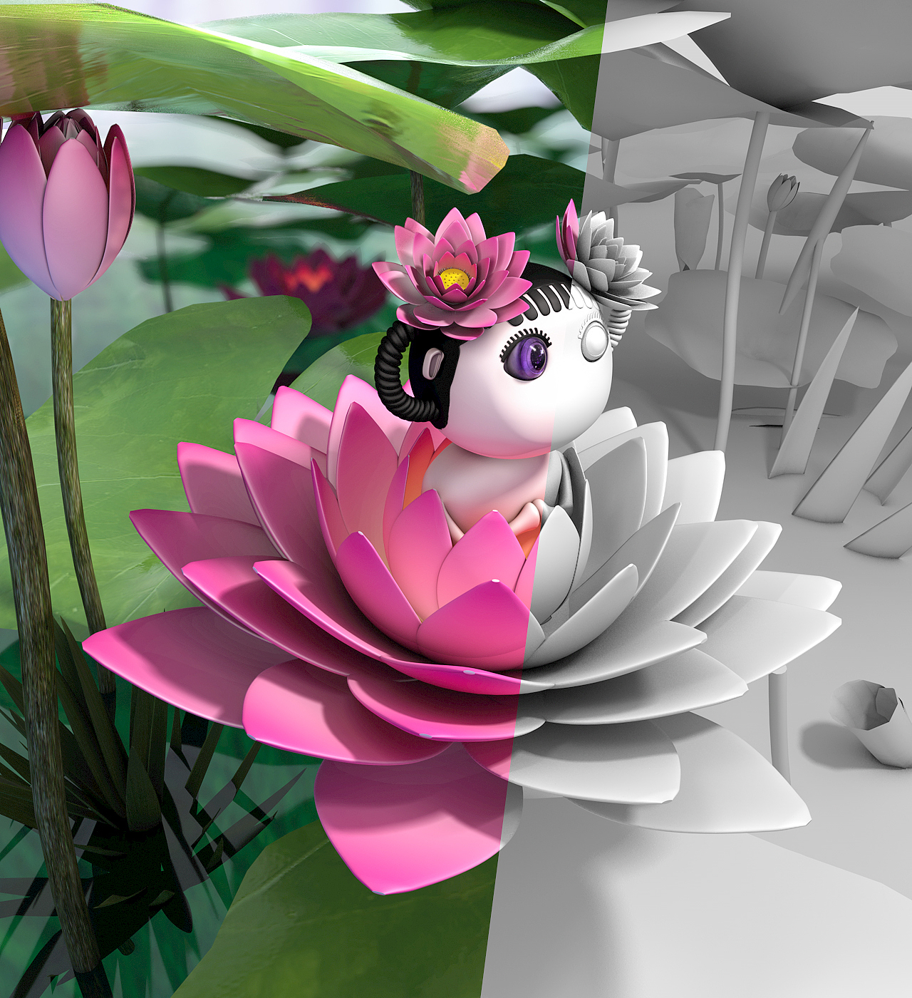 这不是哪扎,是花中童!