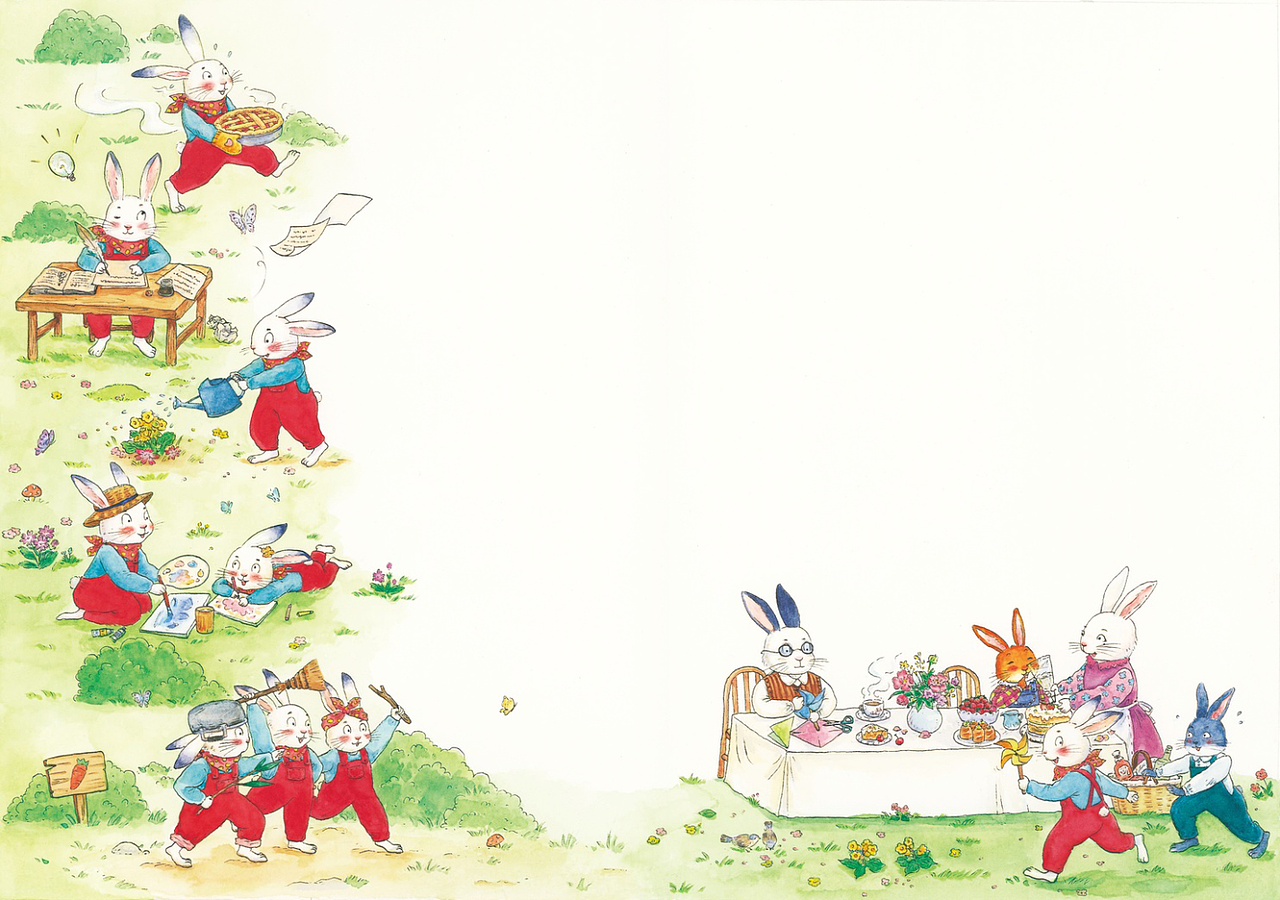 《兔子日记》作画步骤构思（图ZMjM5ODczMjQ0） - 绘本 - 站酷设计师晓茑原创素材 - 站酷ZCOOL