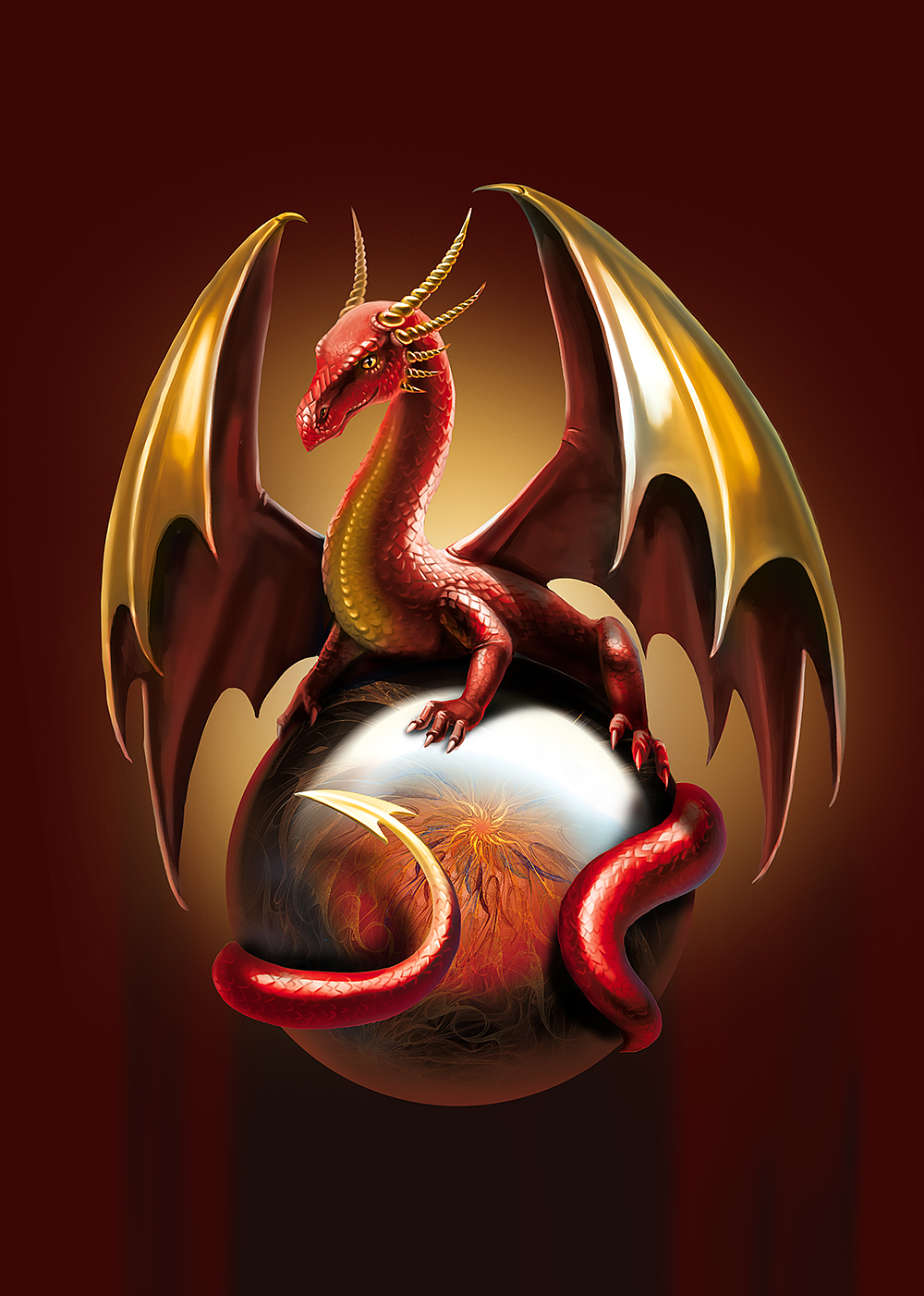 写实—卡通西方龙