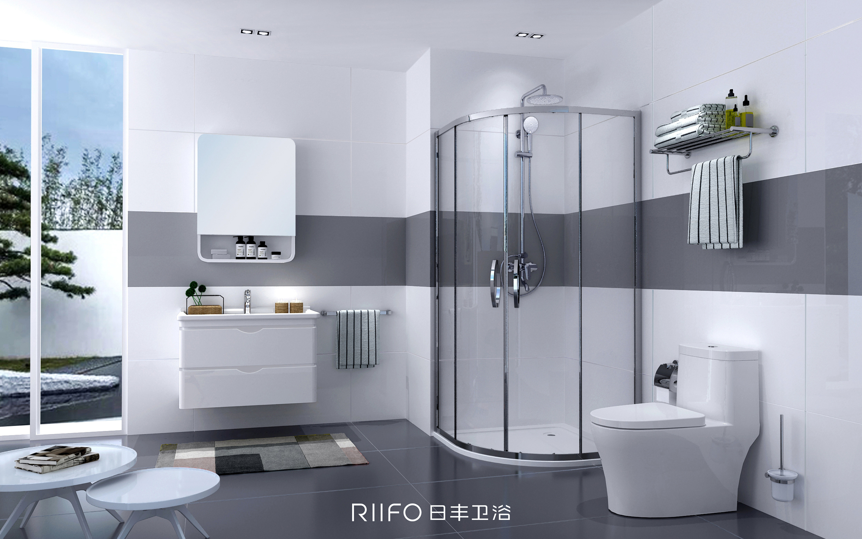 现代玻璃淋浴房su草图模型下载-【集简空间】「每日更新」