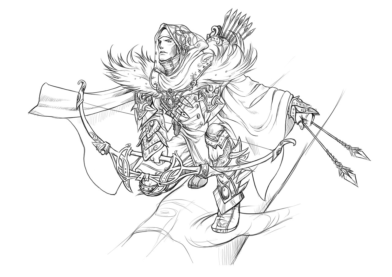 临摹的一些角色线稿