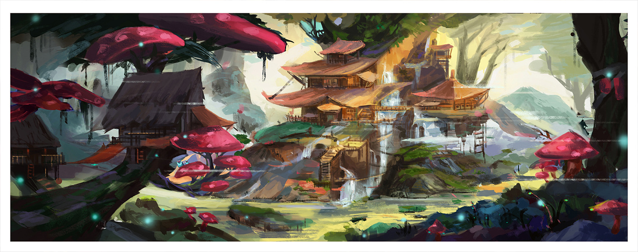 场景概念气氛图练习