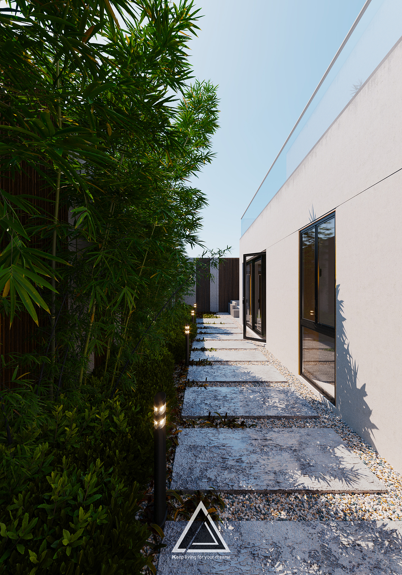 别墅渲染（图ZMjQ5MTI1ODAw） - 建筑设计 - 站酷设计师UNREVE原创素材 - 站酷ZCOOL