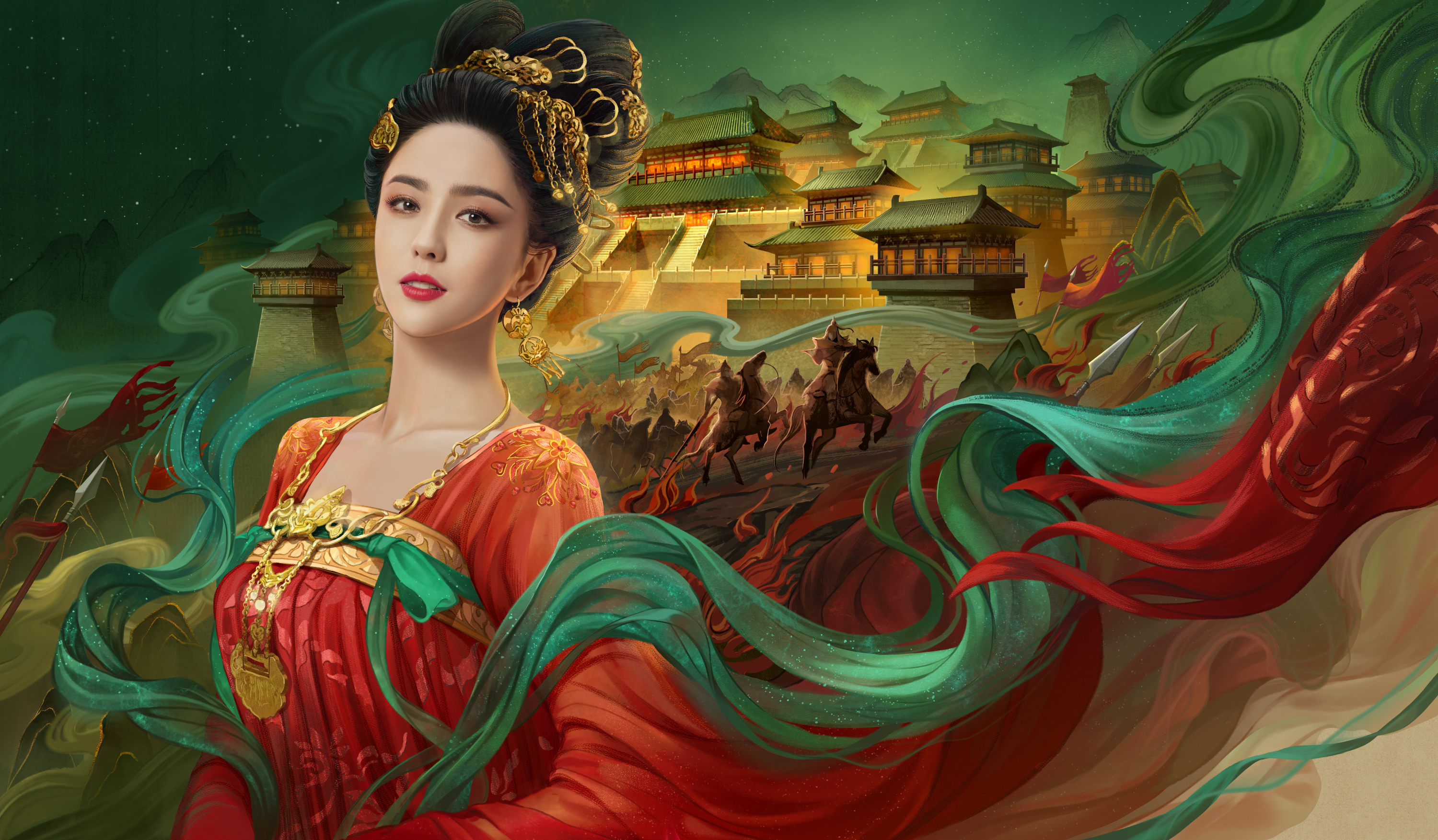 乱世王者kv-佟丽娅_养猫画画的随随-站酷zcool