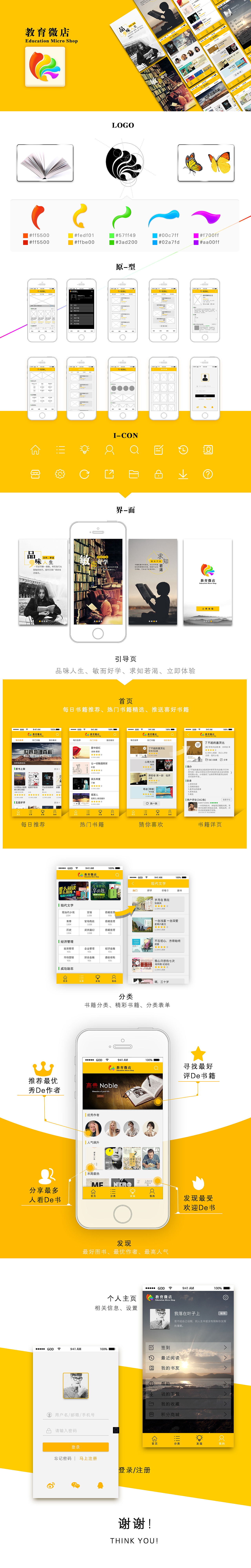 教育微店UI设计（图ZNTI2MDkwNzI=） - APP界面 - 站酷设计师野生God原创素材 - 站酷ZCOOL