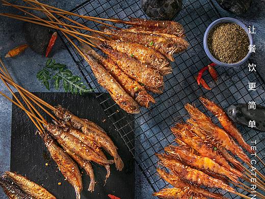 创意美食摄影 ▏火烧云· 烤鲜肉小串【原创】 