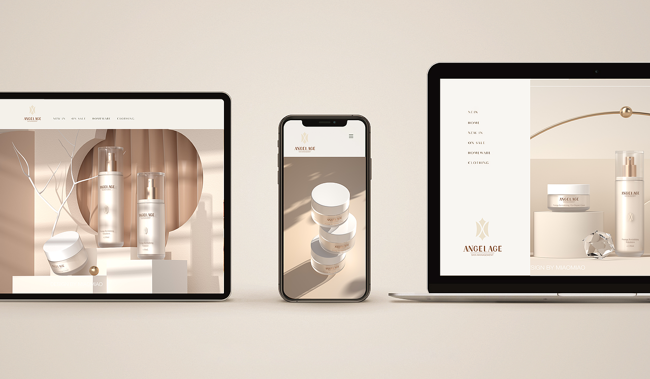 ANGELAGE品牌logo/包装/C4D