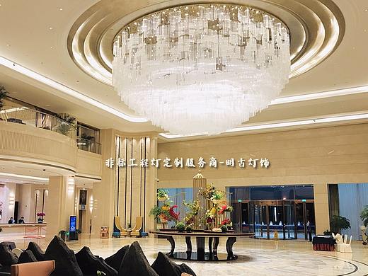 星级酒店大堂水晶灯 明古定制