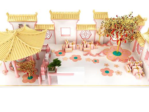 中式核桃美陈，美陈系列。中式美陈打卡点