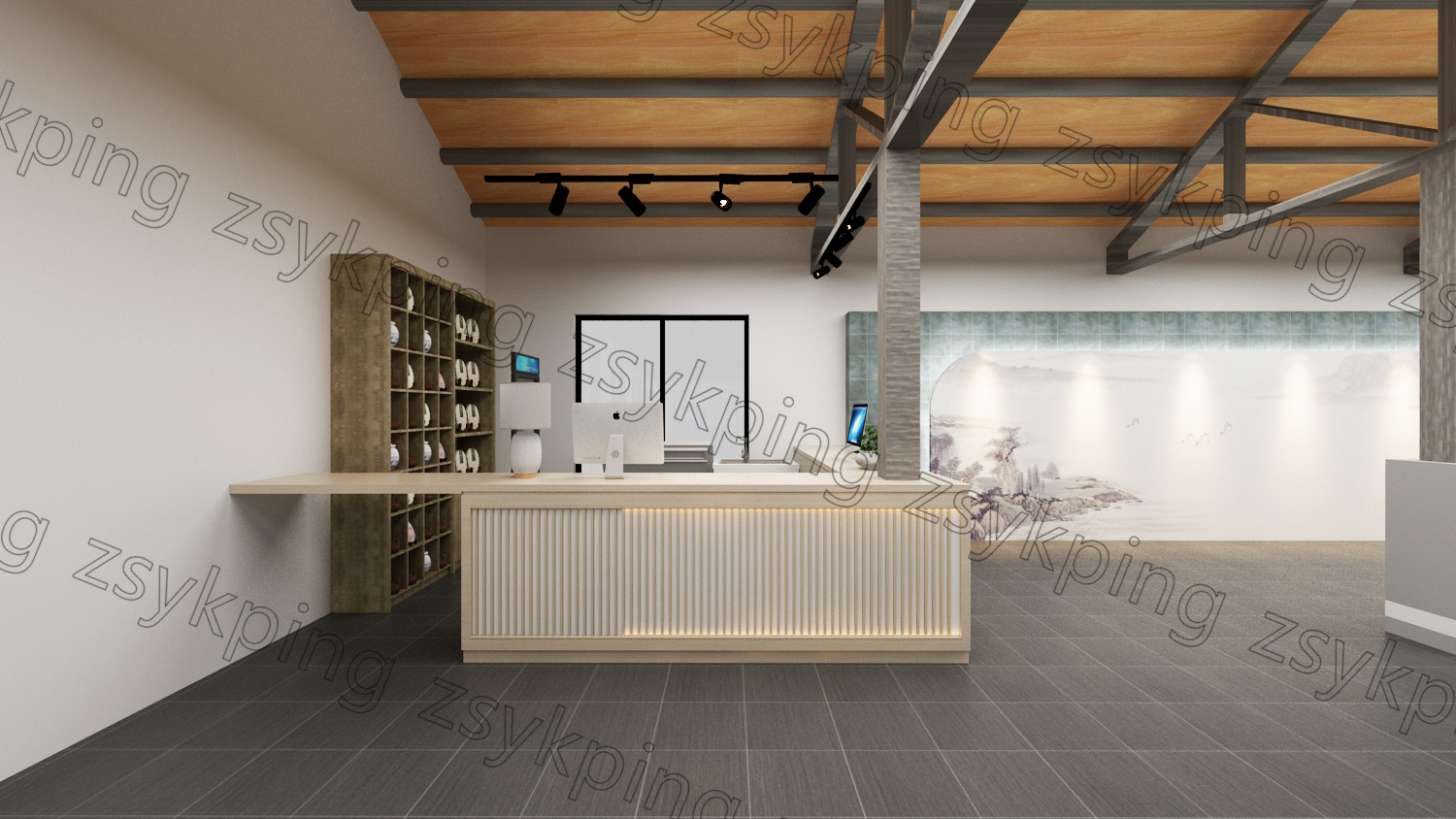 游客接待中心 展厅 展会 展台效果图设计