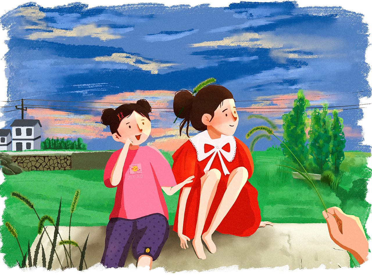 画师繁星计划第一期_1 | 【乡村日常】（图ZMzE0MDAzMjky） - 创作习作 - 站酷设计师梓晓子小原创素材 - 站酷ZCOOL