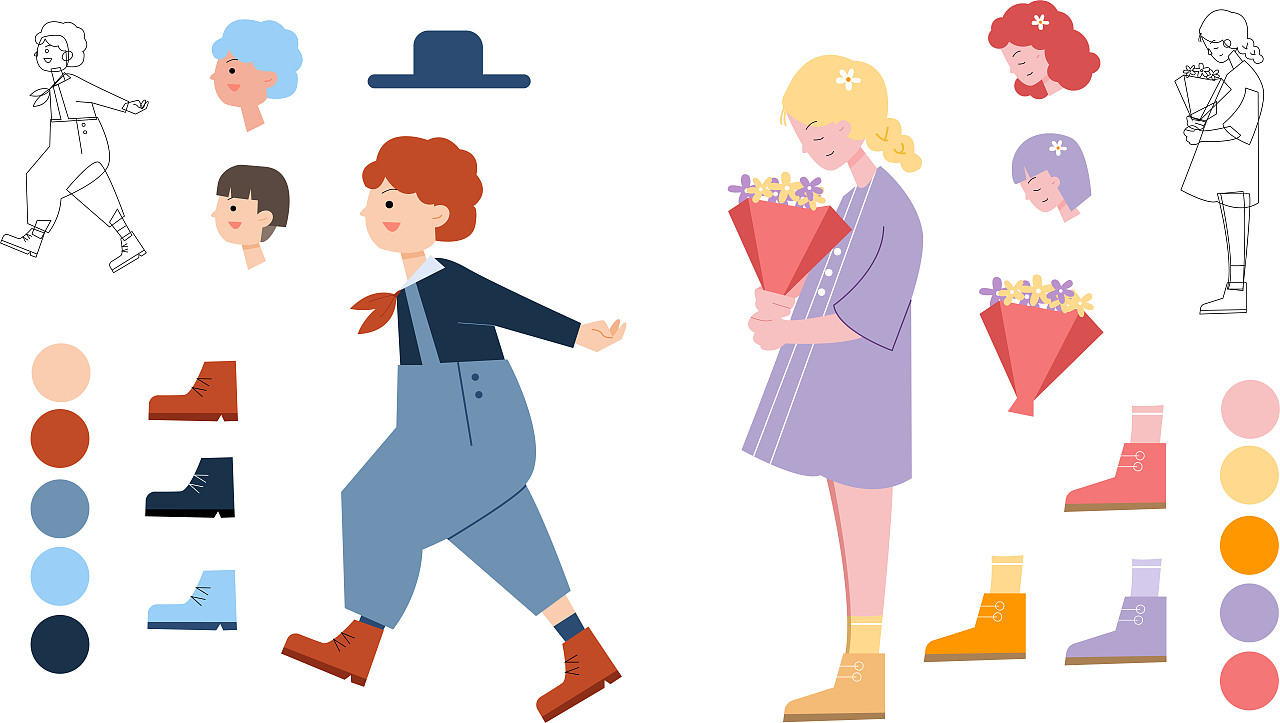 AI人物设计（图ZMjIxMDM4MTUy） - 商业插画 - 站酷设计师IRENE嘎嘎原创素材 - 站酷ZCOOL