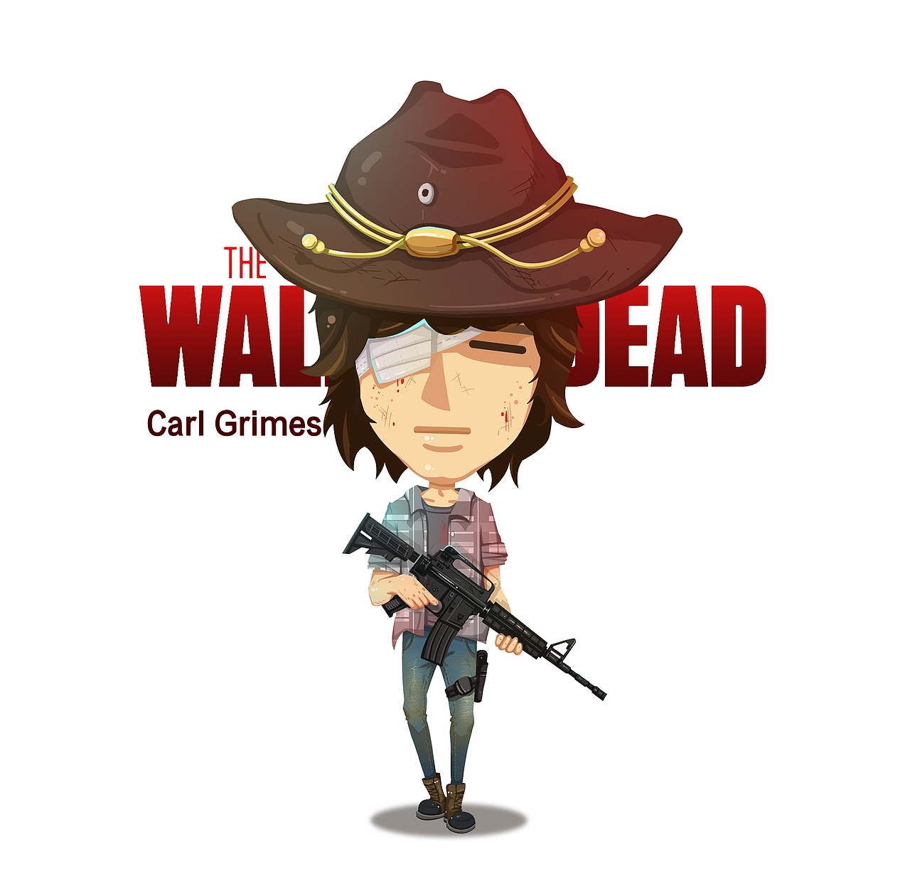 《行尸走肉》角色卡通形象THE WALKING DEAD