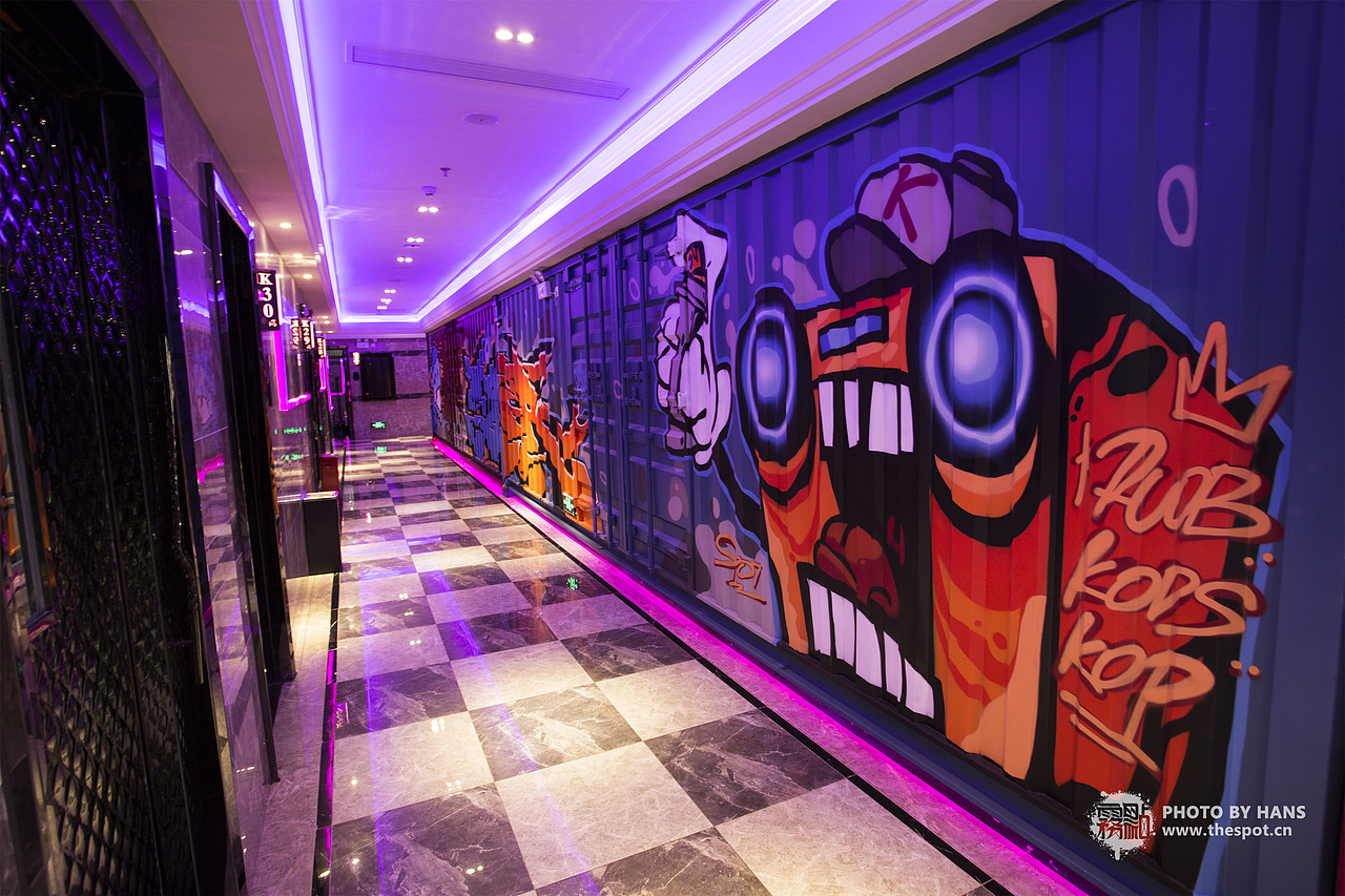 珠海涂鸦雾点原创涂鸦珠海k立方量贩式ktv