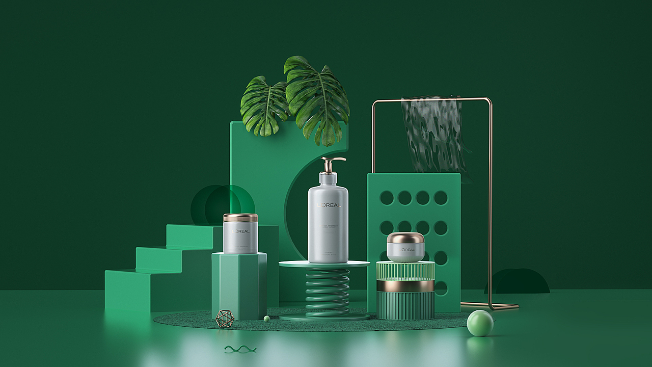 c4d几何场景空间搭建