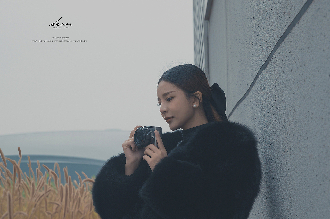 天台拍摄的一组人像