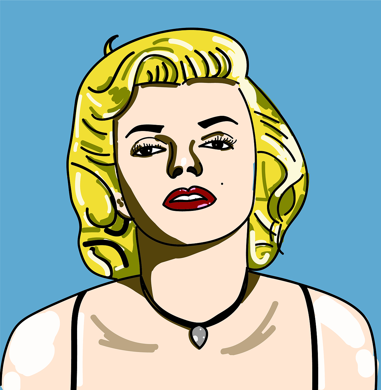 玛丽莲梦露_彩虹糖的梦l-站酷zcool