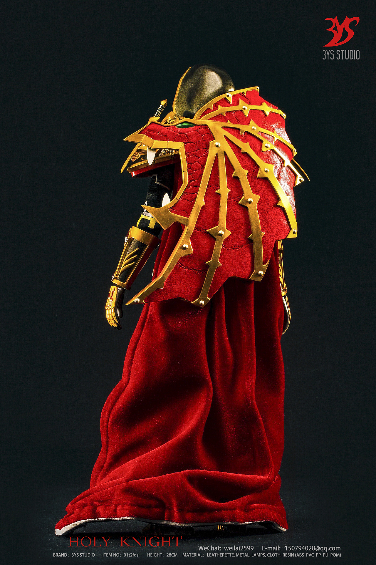 3ys holy knight 圣骑士 红龙盾套 可动 兵人