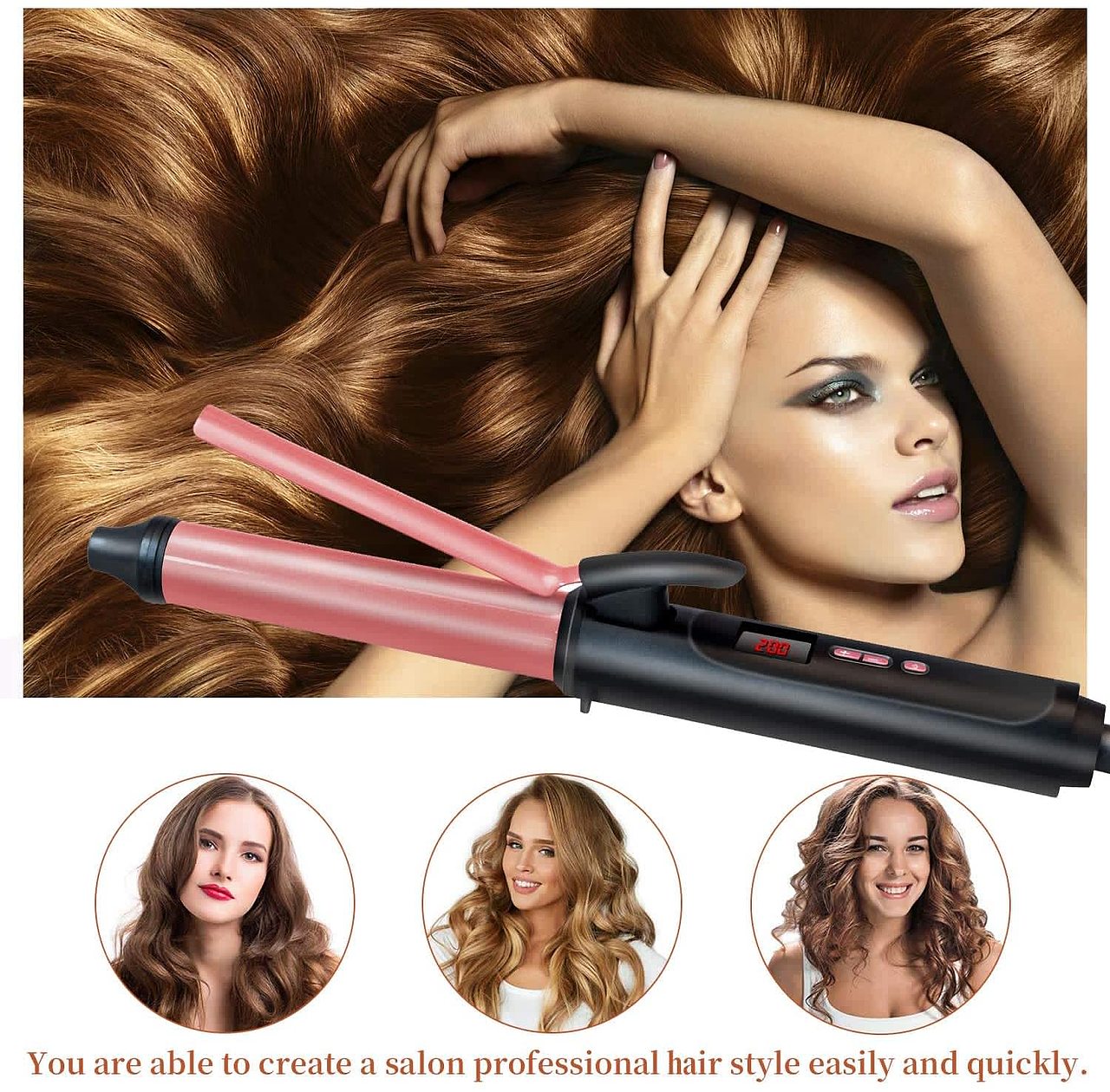 亚马逊拍摄设计 卷发棒 卷发器 美容美发 直发器 烫发