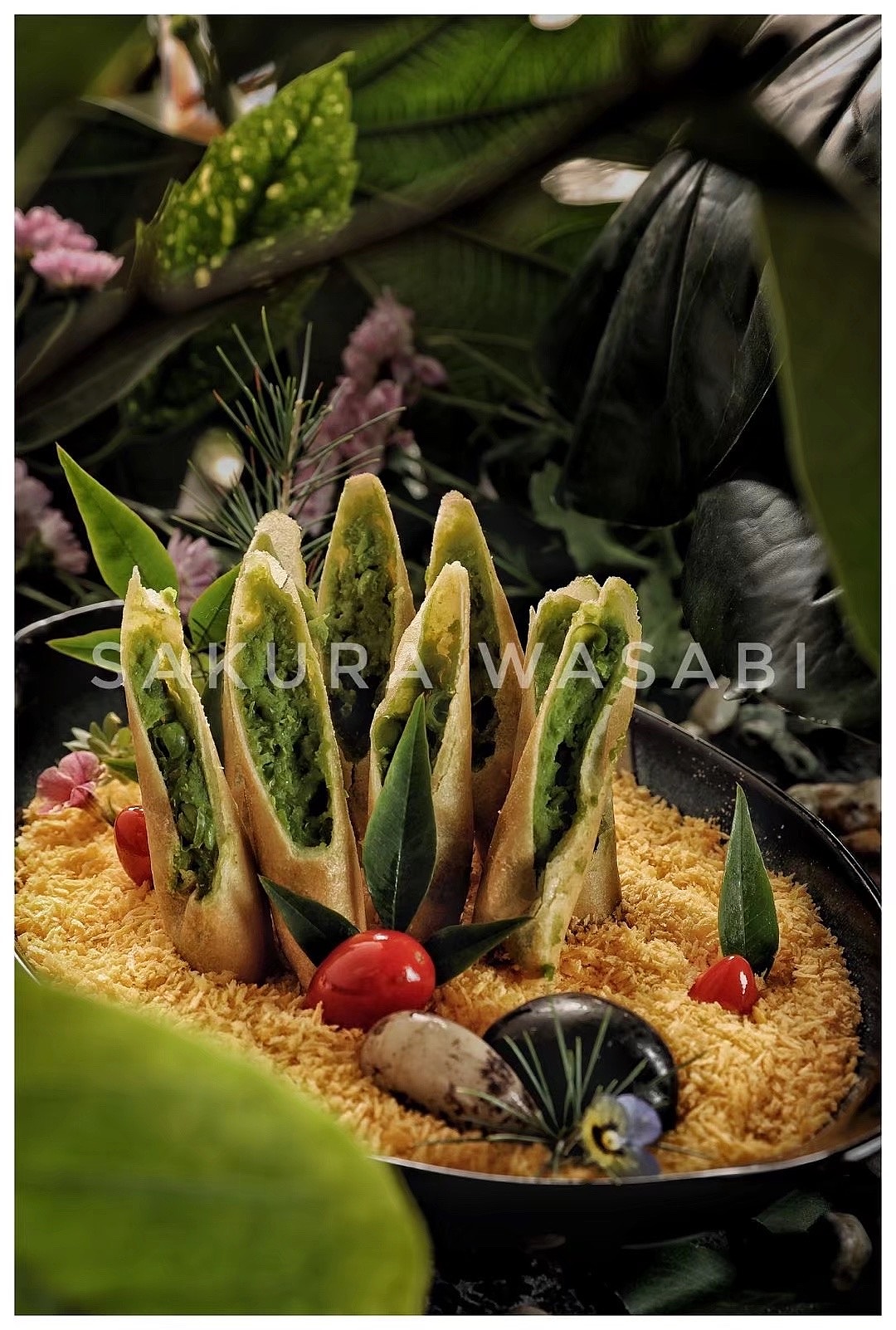 森系主题菜品拍摄