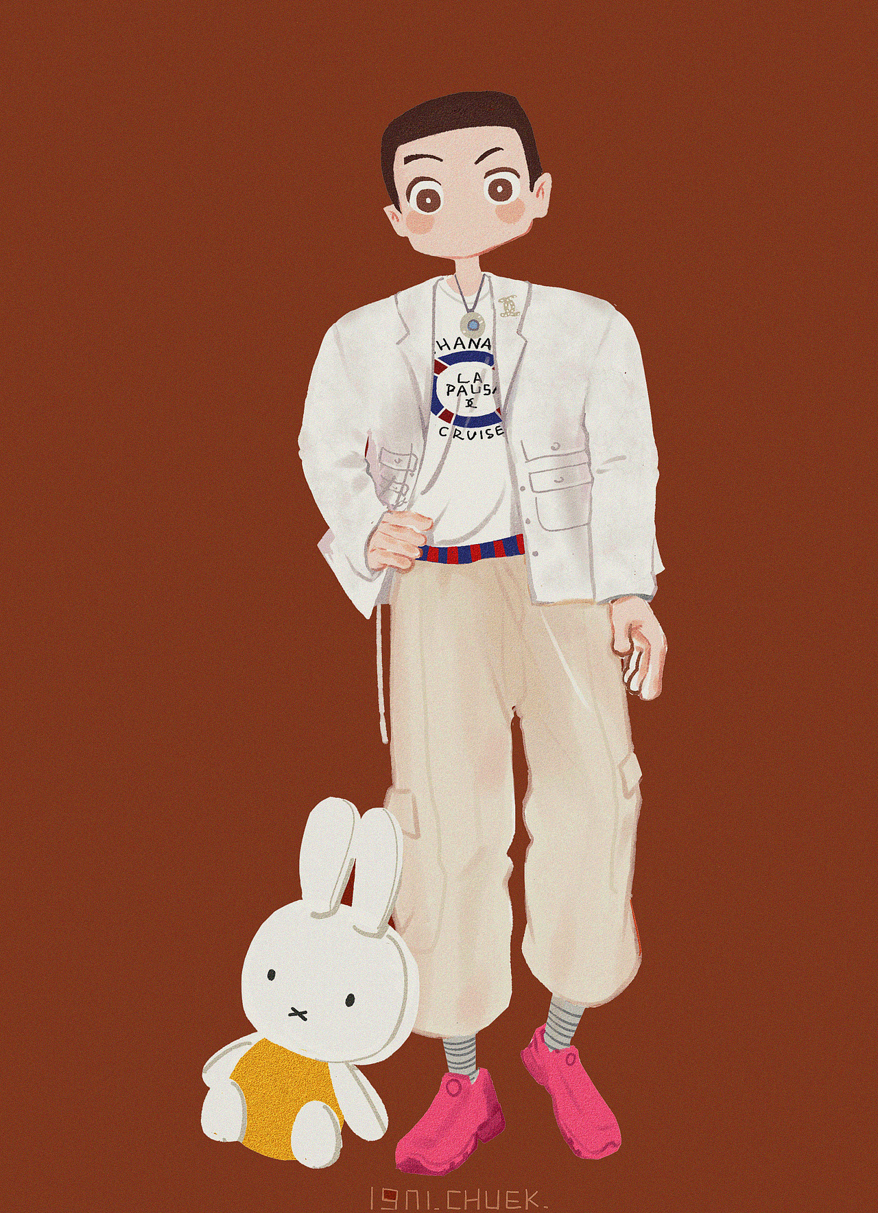 人物穿搭（图ZMTQ3MDM4MzA0） - 新锐潮流插画 - 站酷设计师Chuek_原创素材 - 站酷ZCOOL