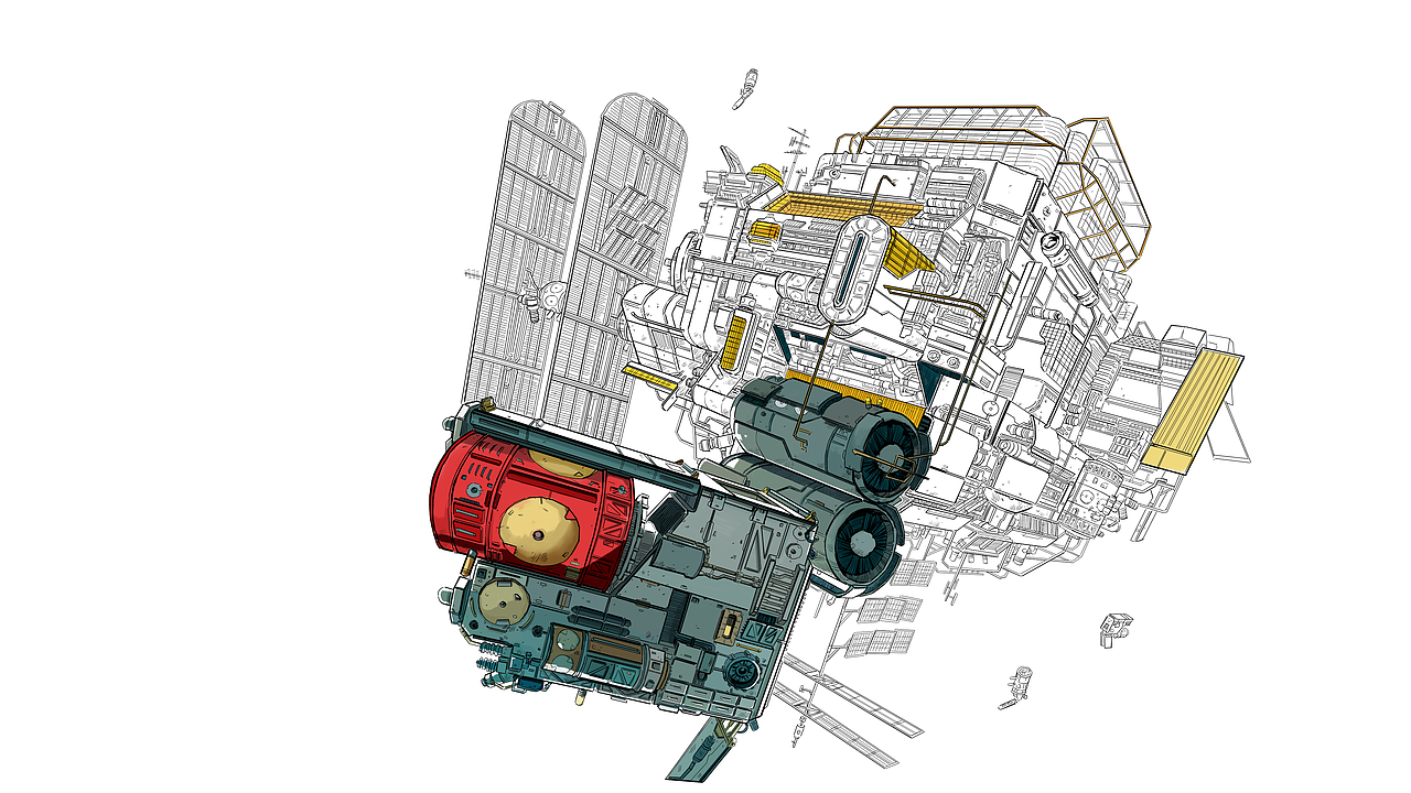 BHQS#Space City Interior#2020设定（图ZMTkzODU2NDQ4） - 商业插画 - 站酷设计师BHQS陈滨原创素材 - 站酷ZCOOL