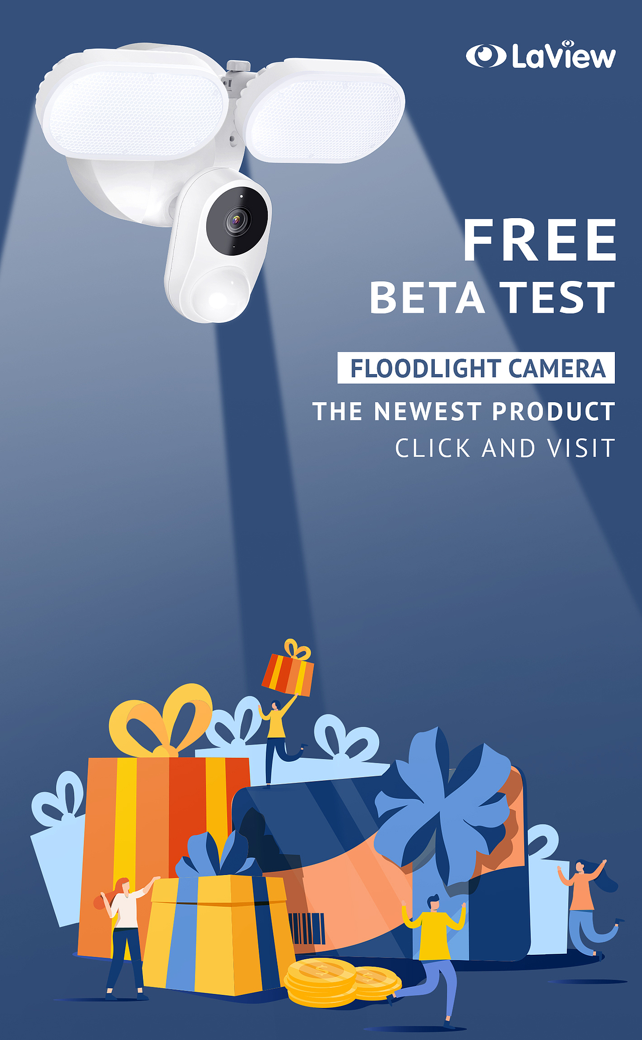 泛光灯摄像头APP商城登录页闪屏