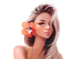 ROSS TRAN 板繪人像臨摹