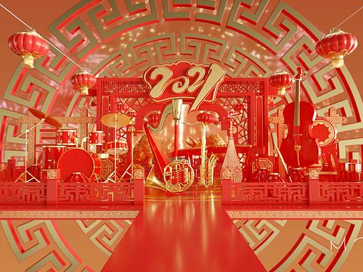 新年音乐会三维创意动画开场片栏目包装