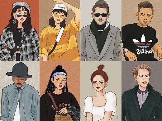 型男潮女（個(gè)人主頁(yè)-ZMzk0ODAxMTY=） - 創(chuàng)作習(xí)作 - 站酷設(shè)計(jì)師小妮喵原創(chuàng)素材 - 站酷ZCOOL