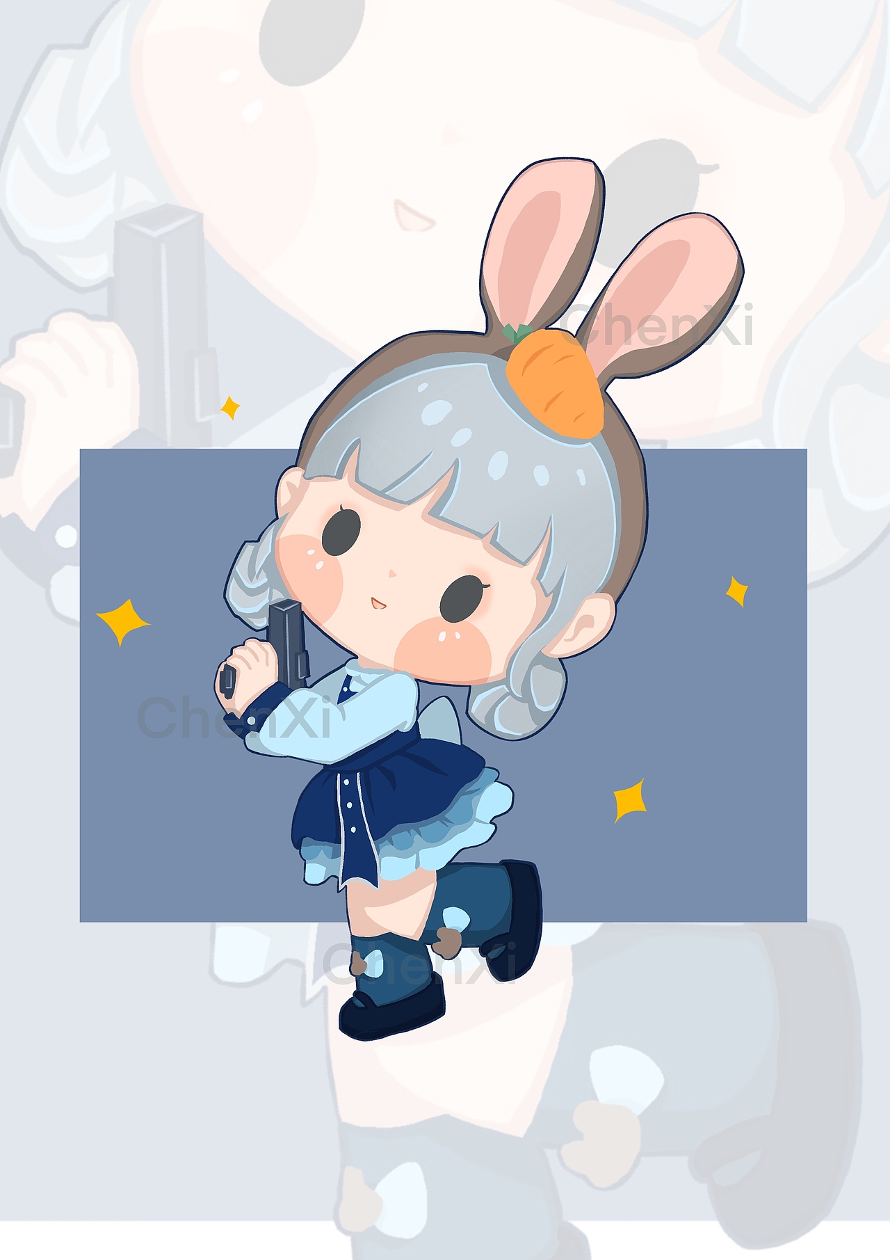 可爱四季女孩加九个小可爱