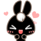 【黑妮兔】动态表情第一波32枚 2012年1月日历表情+壁纸+输入法皮肤（图ZNDY5MjI0MA==） - 网络表情 - 站酷设计师serenity原创素材 - 站酷ZCOOL