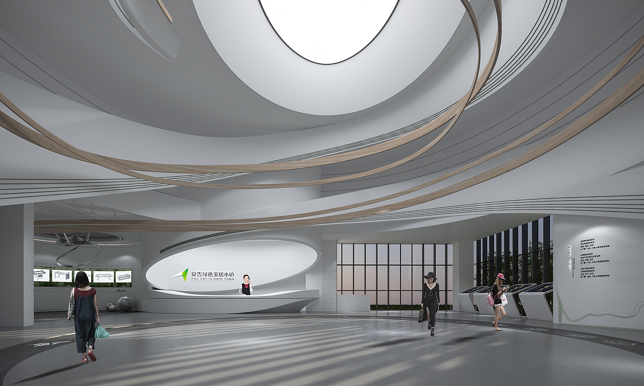 展厅设计绿色沉浸式科技艺术感美术馆打卡空间未来感（图ZMzE4MDk5MTk2） - 展陈设计 - 站酷设计师童顺设计研究所原创素材 - 站酷ZCOOL