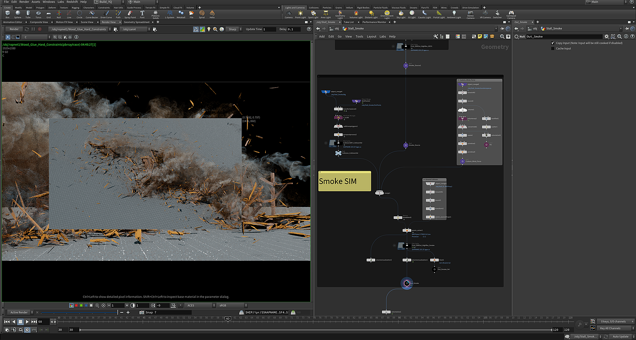 Houdini Wood House Destruction（图ZMzQ1MDQxMTk2） - 动画/影视 - 站酷设计师shimiandamowang原创素材 - 站酷ZCOOL