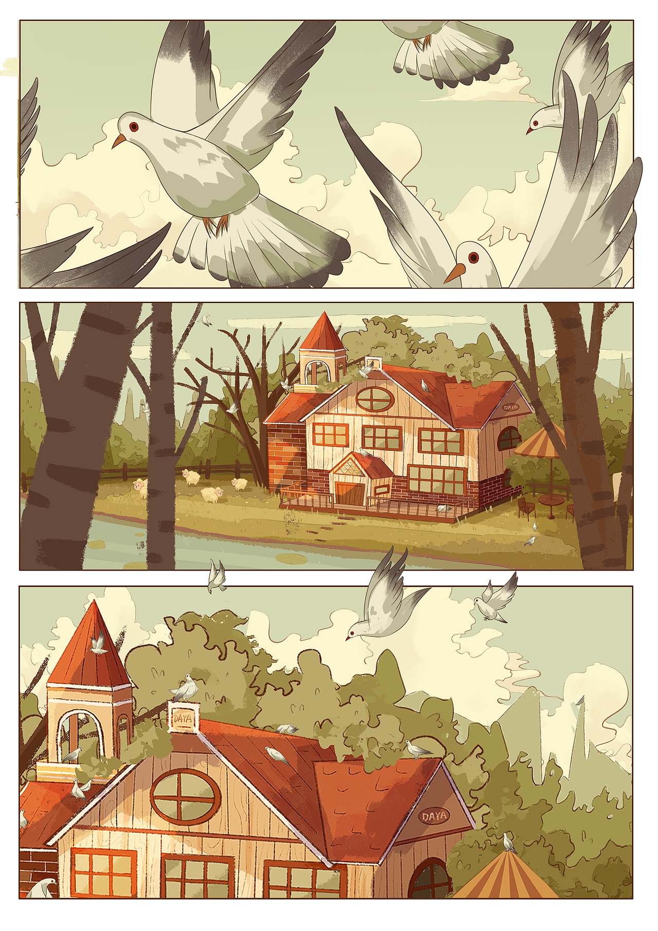 分镜插画合集5（图ZMzY5MTQ4NjA4） - 创作习作 - 站酷设计师香菜豆浆原创素材 - 站酷ZCOOL