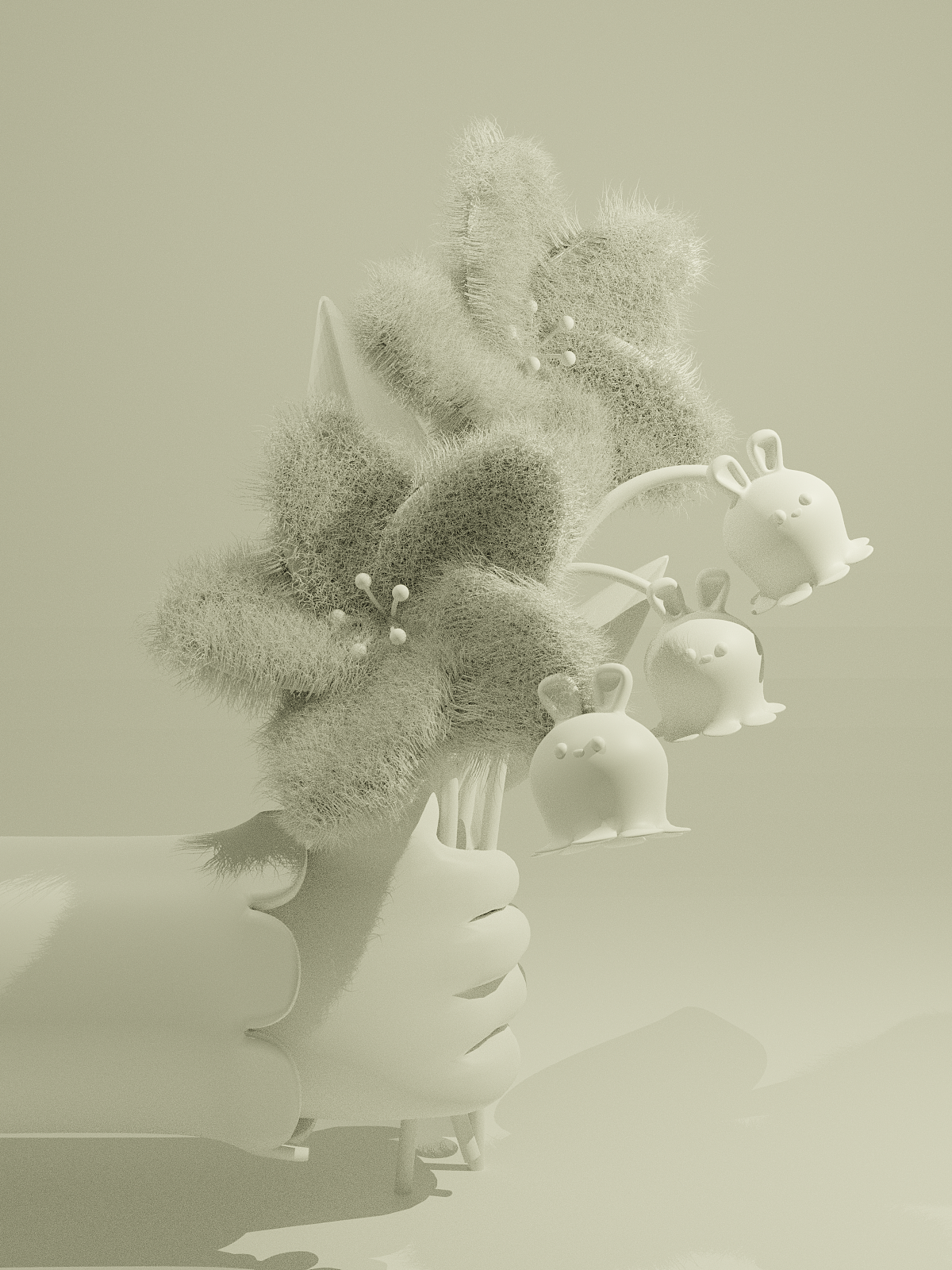 Blender#作品7-送你一朵小花花