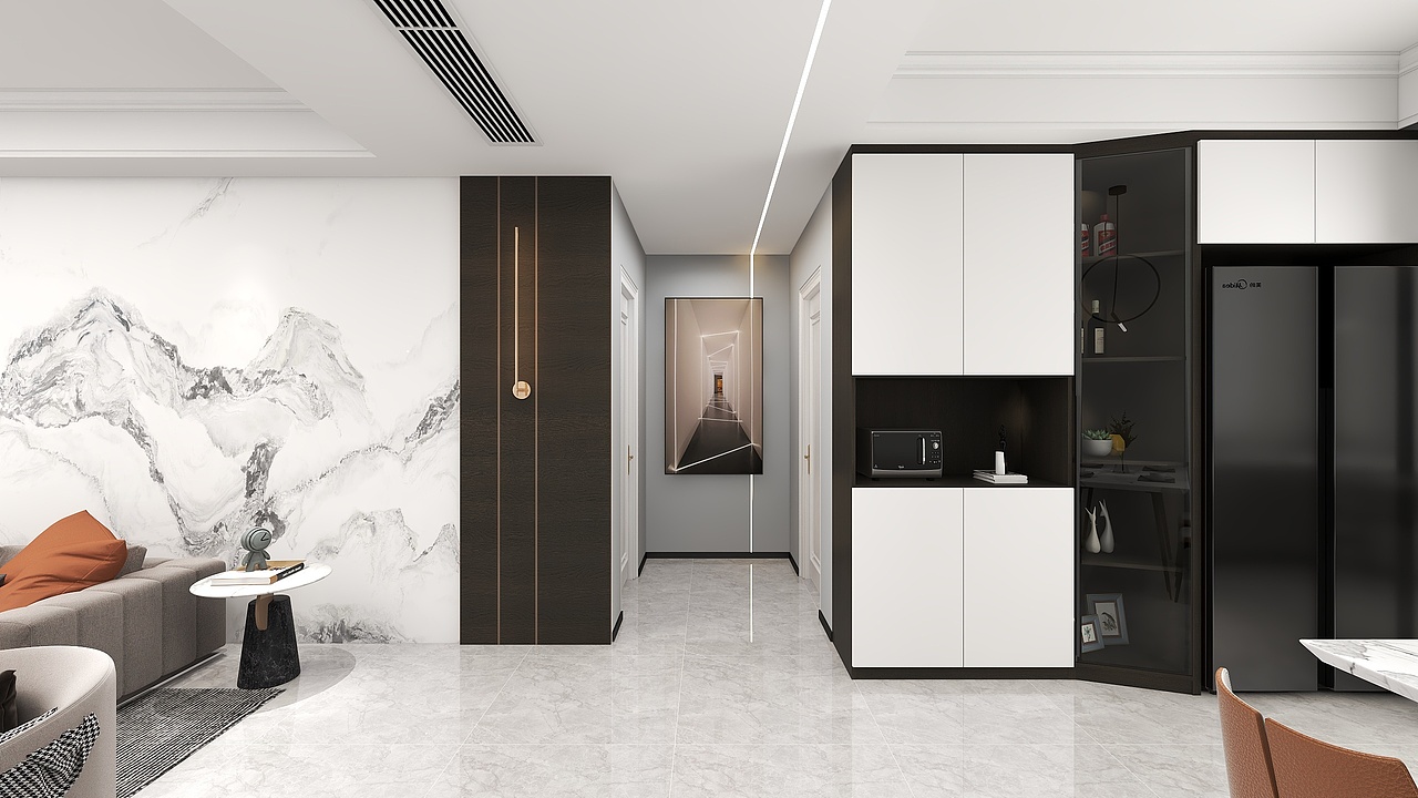 【现代】150㎡户型效果图