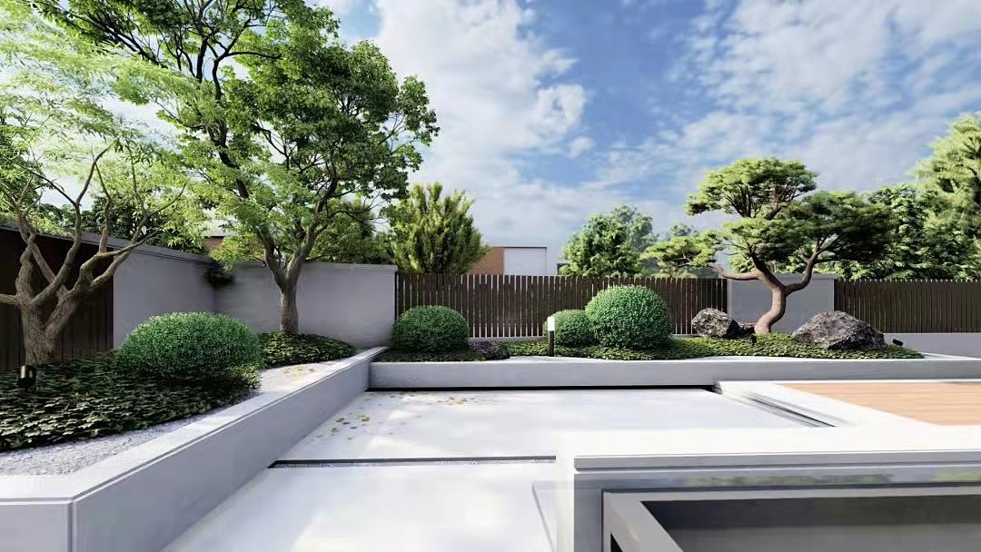 室外花园效果图