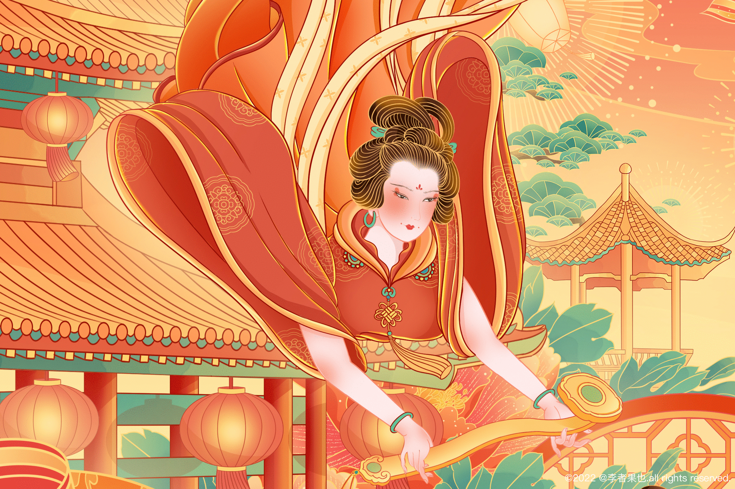 福虎迎春-新年贺图（图ZMjg0ODA3ODg0） - 商业插画 - 站酷设计师李者果也原创素材 - 站酷ZCOOL