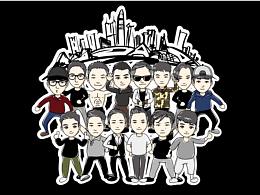 14人IP形象图案