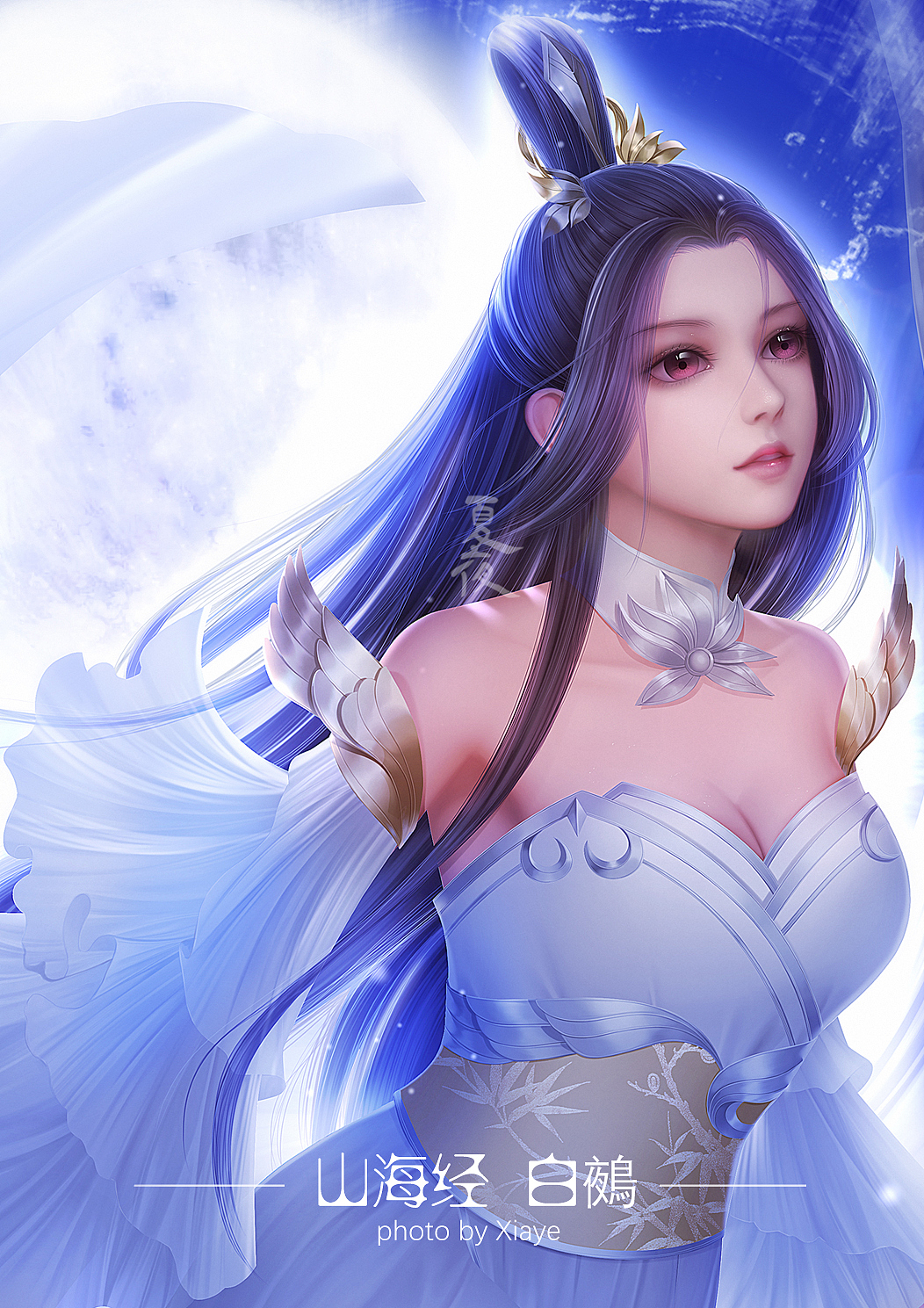 山海经之白鵺（图ZMTY2NjQ4Nzg0） - 创作习作 - 站酷设计师画画的夏夜原创素材 - 站酷ZCOOL