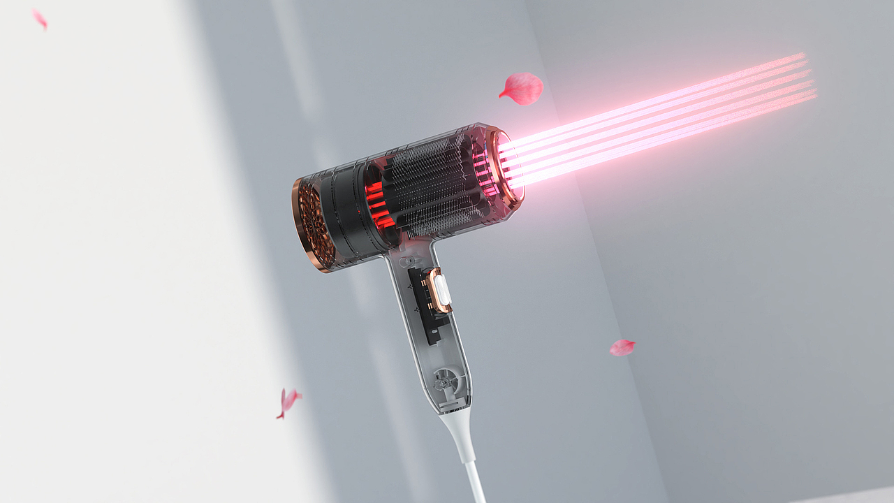电吹风三维视频（图ZMjEyNjkxMTgw） - 动画/影视 - 站酷设计师亿意视频工作室原创素材 - 站酷ZCOOL