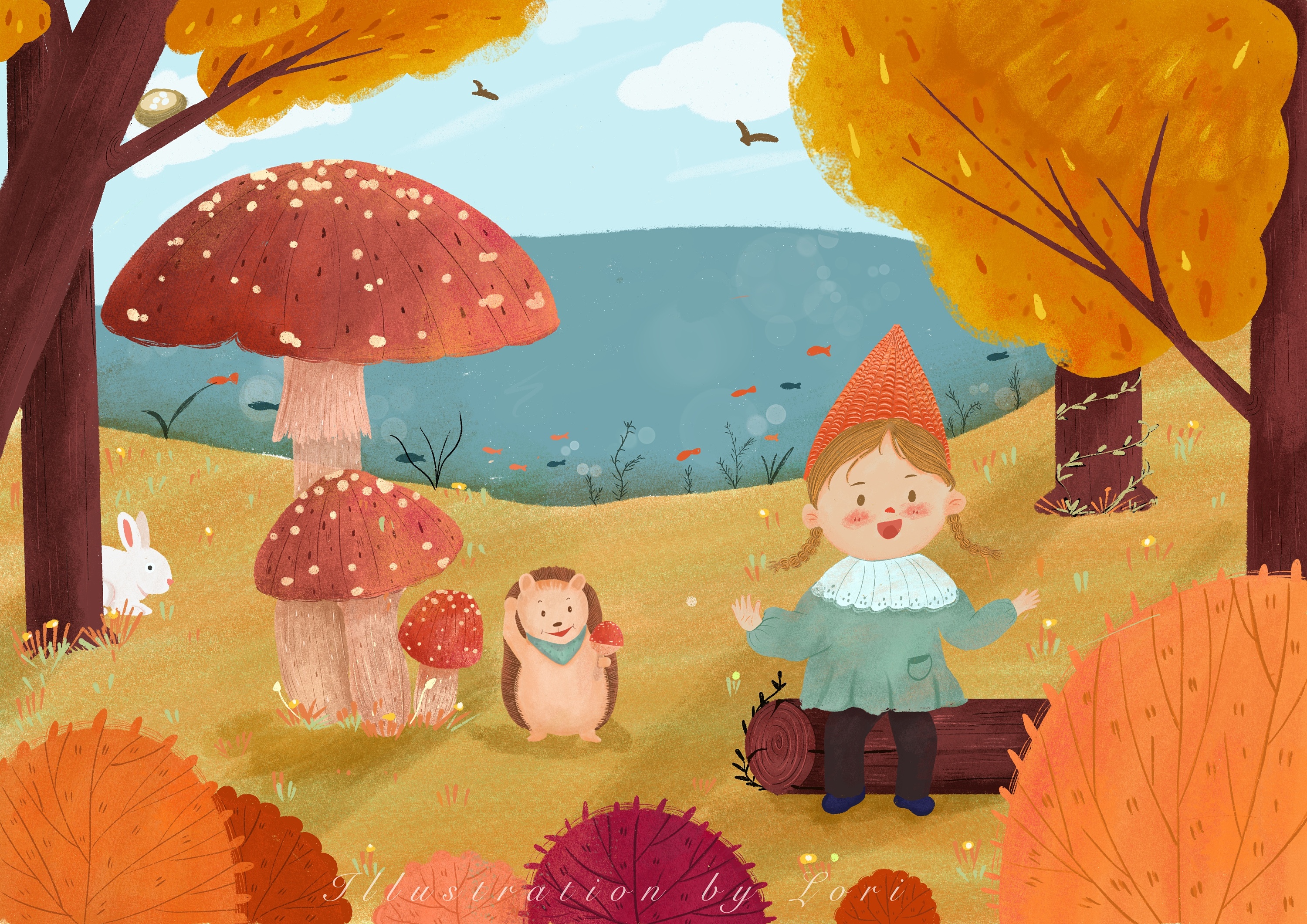 喜欢户外玩耍|插画|儿童插画|小沙粒lori - 原创作品 - 站酷 (zcool)