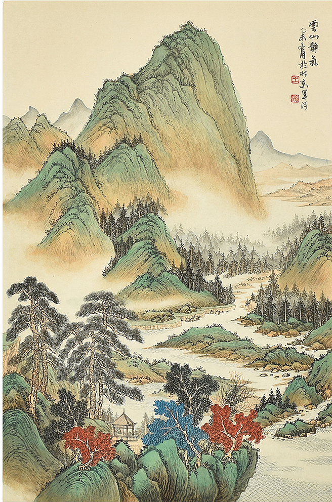 当代工笔山水名家王军河作品欣赏