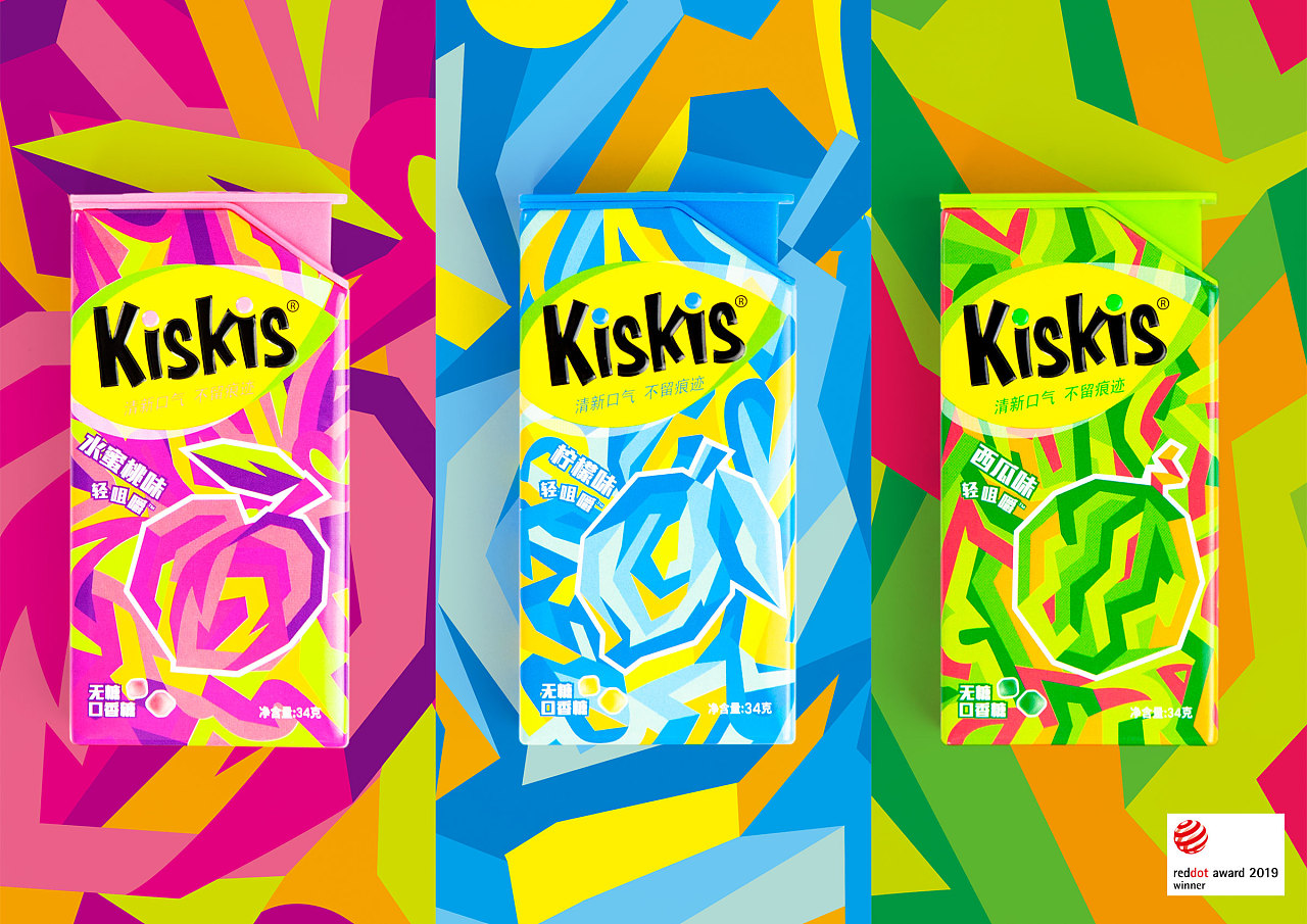 香港合子品牌设计作品kiskis口香糖