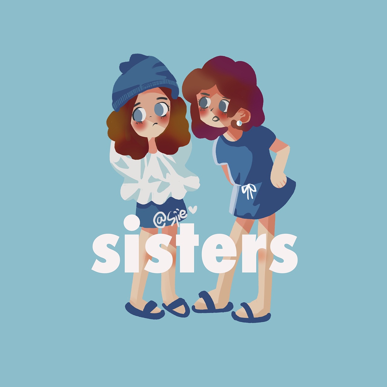 姐姐妹妹|插画|儿童插画|米奈Minet - 原创作品 - 站酷 (ZCOOL)