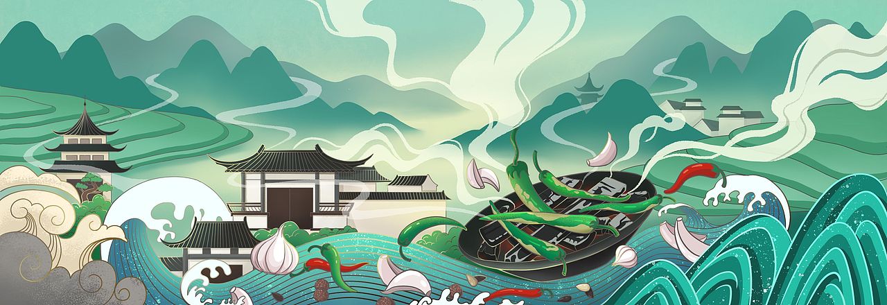 川味系列包装插画设计（图ZMjE3NTI3OTA0） - 商业插画 - 站酷设计师王阿俊原创素材 - 站酷ZCOOL